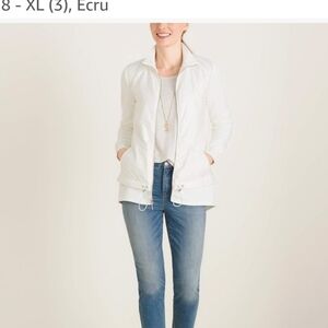 Chicos Quilted Women's White Jacket